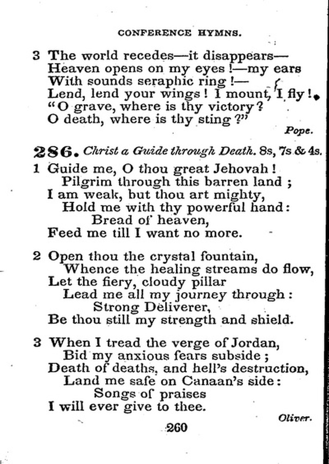 Conference Hymns. a new collection of hymns, designed especially for use in conference and prayer meetings, and family worship. page 274