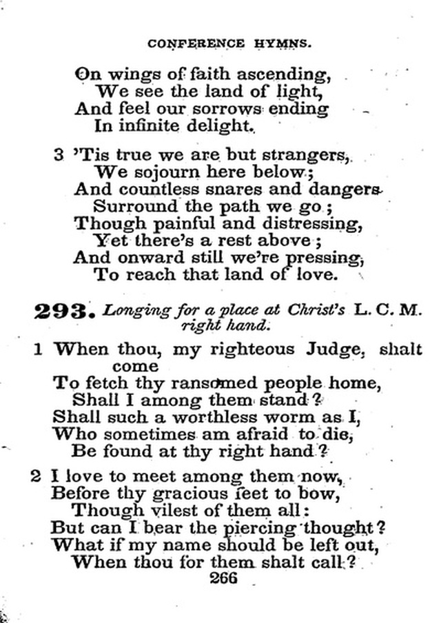 Conference Hymns. a new collection of hymns, designed especially for use in conference and prayer meetings, and family worship. page 280