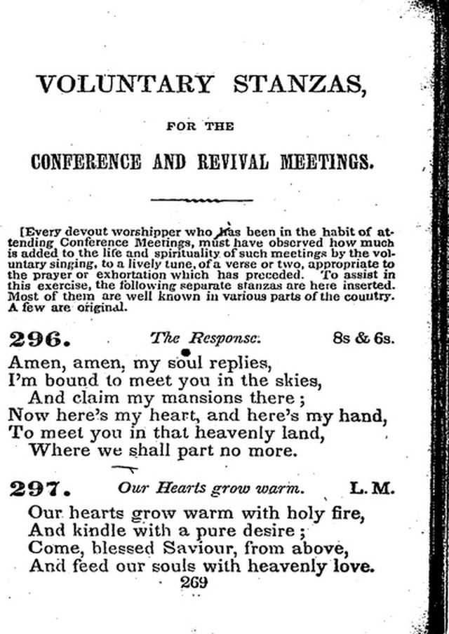 Conference Hymns. a new collection of hymns, designed especially for use in conference and prayer meetings, and family worship. page 283