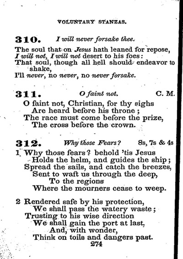 Conference Hymns. a new collection of hymns, designed especially for use in conference and prayer meetings, and family worship. page 288