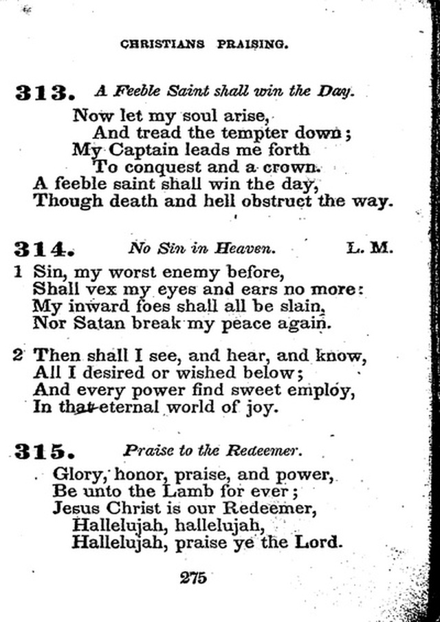 Conference Hymns. a new collection of hymns, designed especially for use in conference and prayer meetings, and family worship. page 289