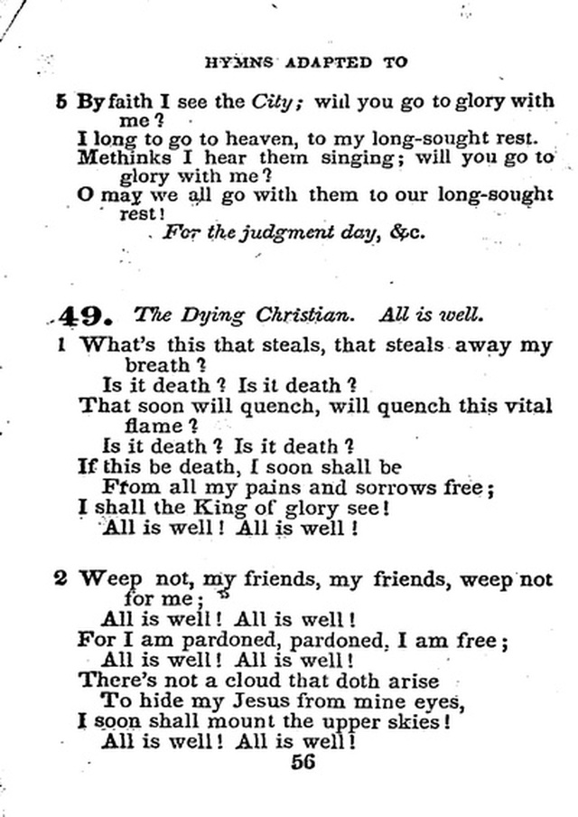 Conference Hymns. a new collection of hymns, designed especially for use in conference and prayer meetings, and family worship. page 70