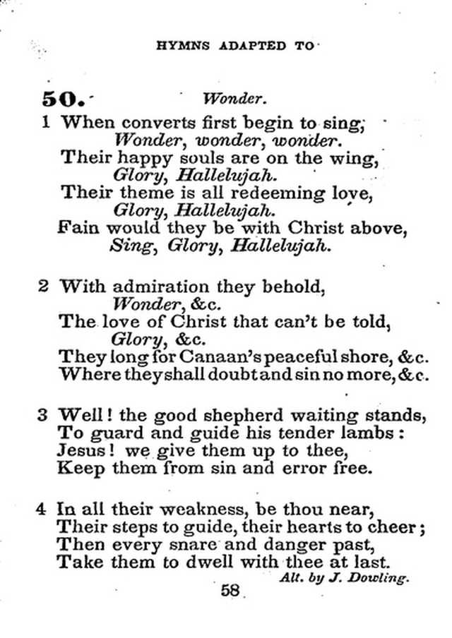 Conference Hymns. a new collection of hymns, designed especially for use in conference and prayer meetings, and family worship. page 72