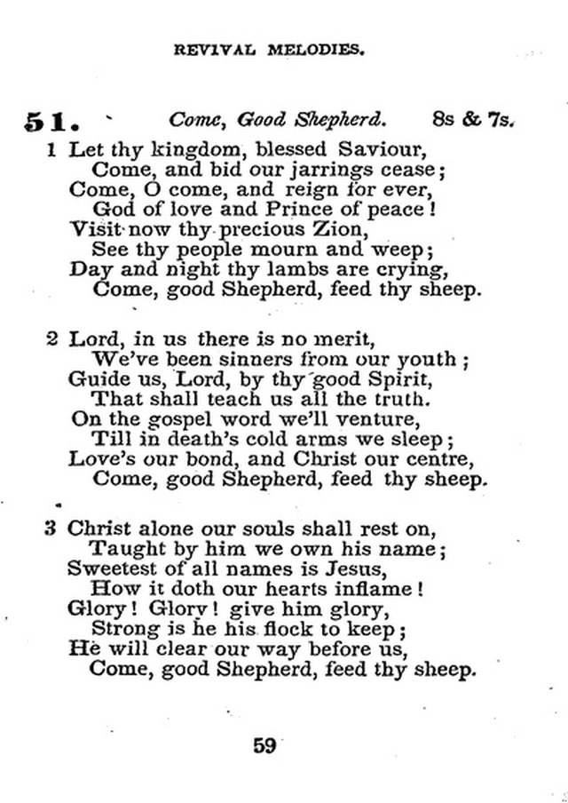 Conference Hymns. a new collection of hymns, designed especially for use in conference and prayer meetings, and family worship. page 73