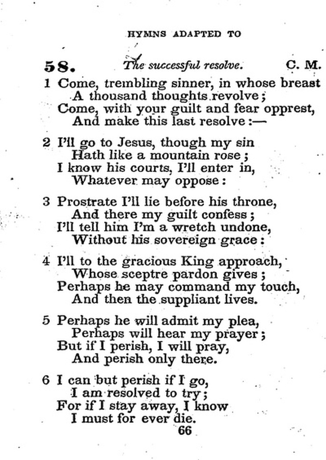 Conference Hymns. a new collection of hymns, designed especially for use in conference and prayer meetings, and family worship. page 80