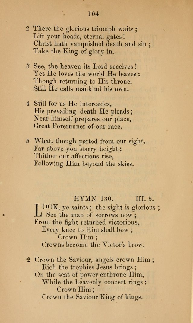 A Collection of Hymns page 104