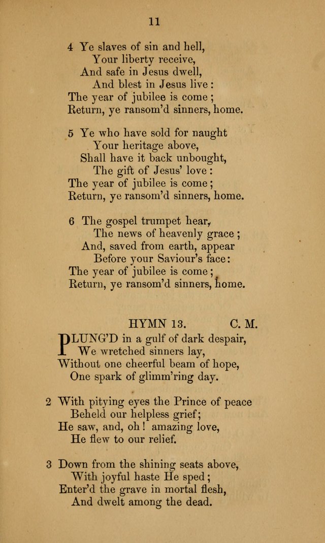 A Collection of Hymns page 11