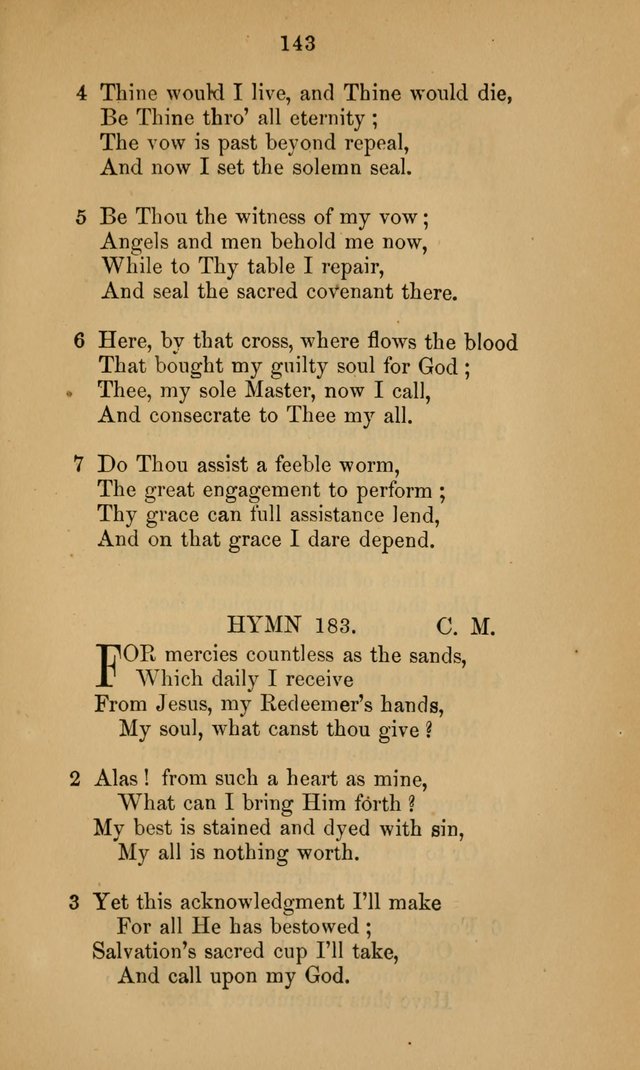 A Collection of Hymns page 143