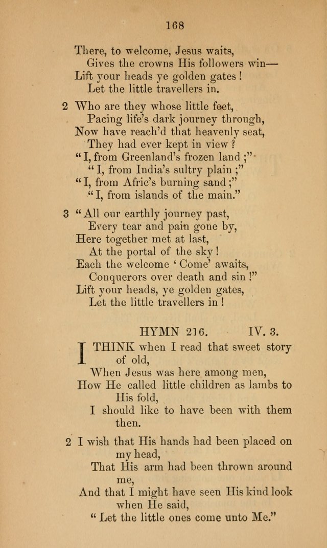 A Collection of Hymns page 168