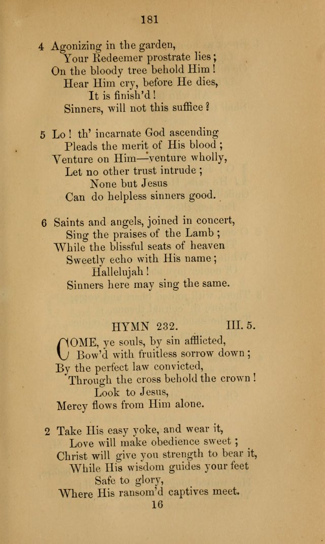 A Collection of Hymns page 181