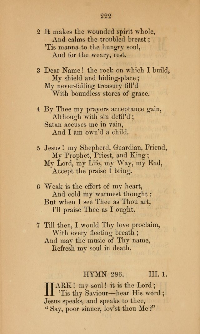 A Collection of Hymns page 222