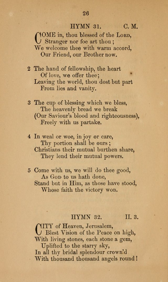 A Collection of Hymns page 26