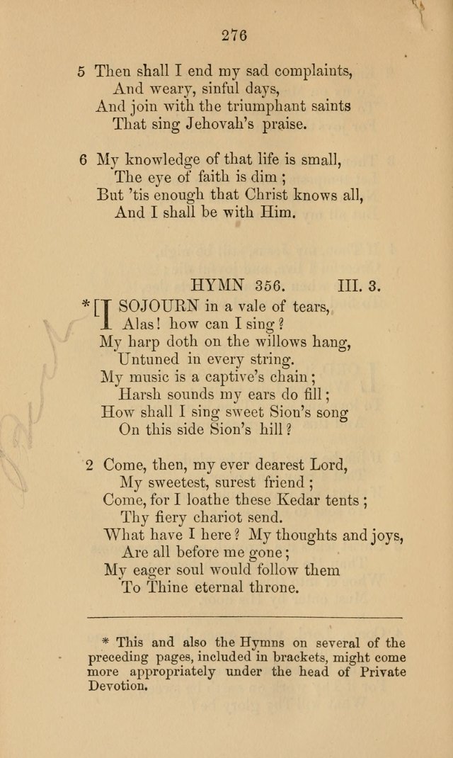 A Collection of Hymns page 276