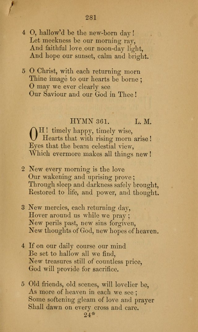 A Collection of Hymns page 281