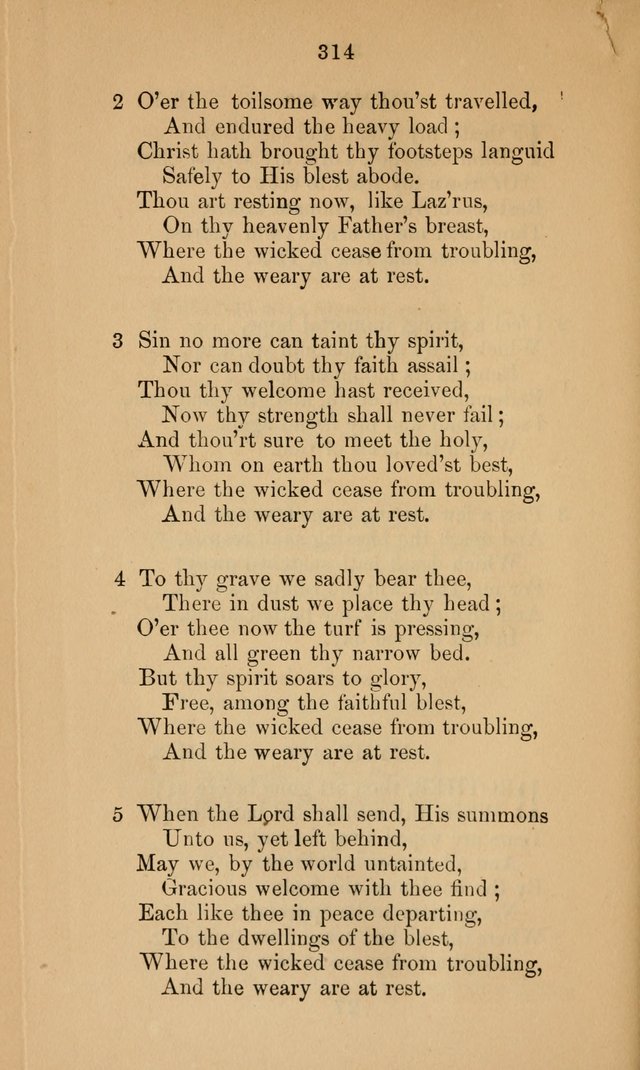 A Collection of Hymns page 314