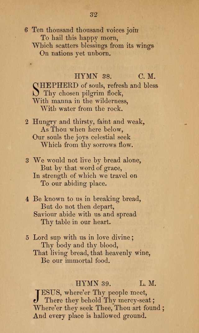 A Collection of Hymns page 32