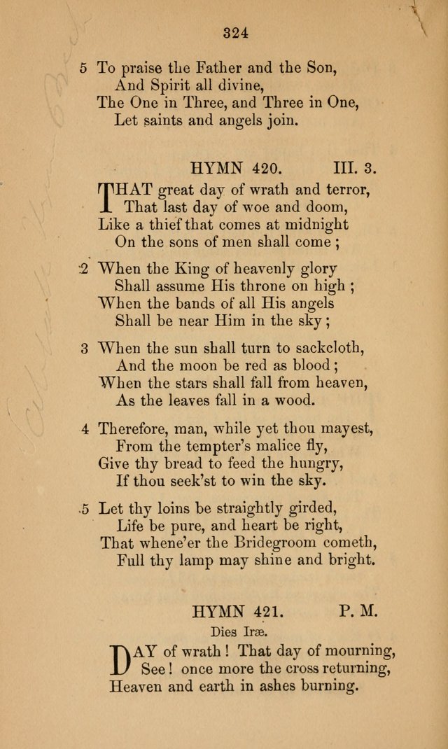 A Collection of Hymns page 324