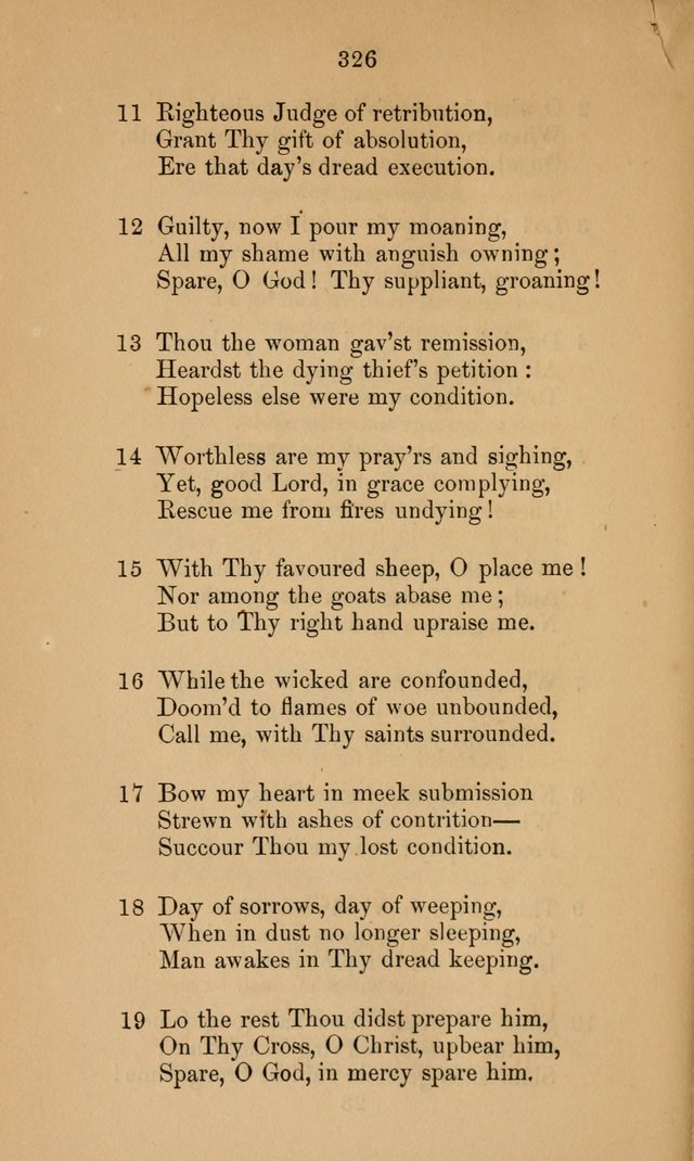 A Collection of Hymns page 326