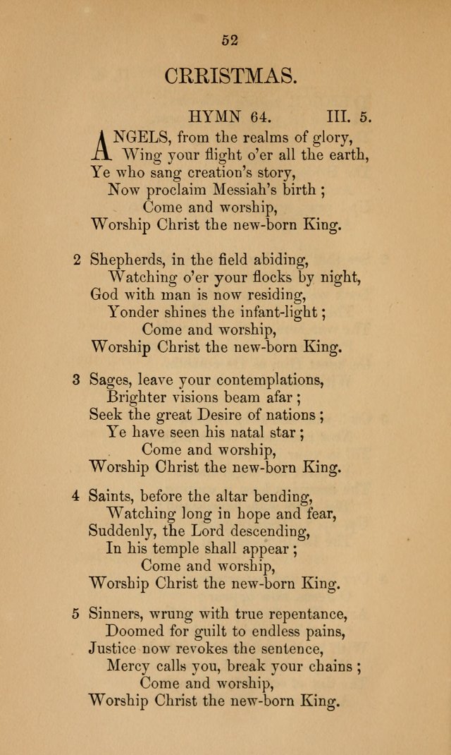 A Collection of Hymns page 52