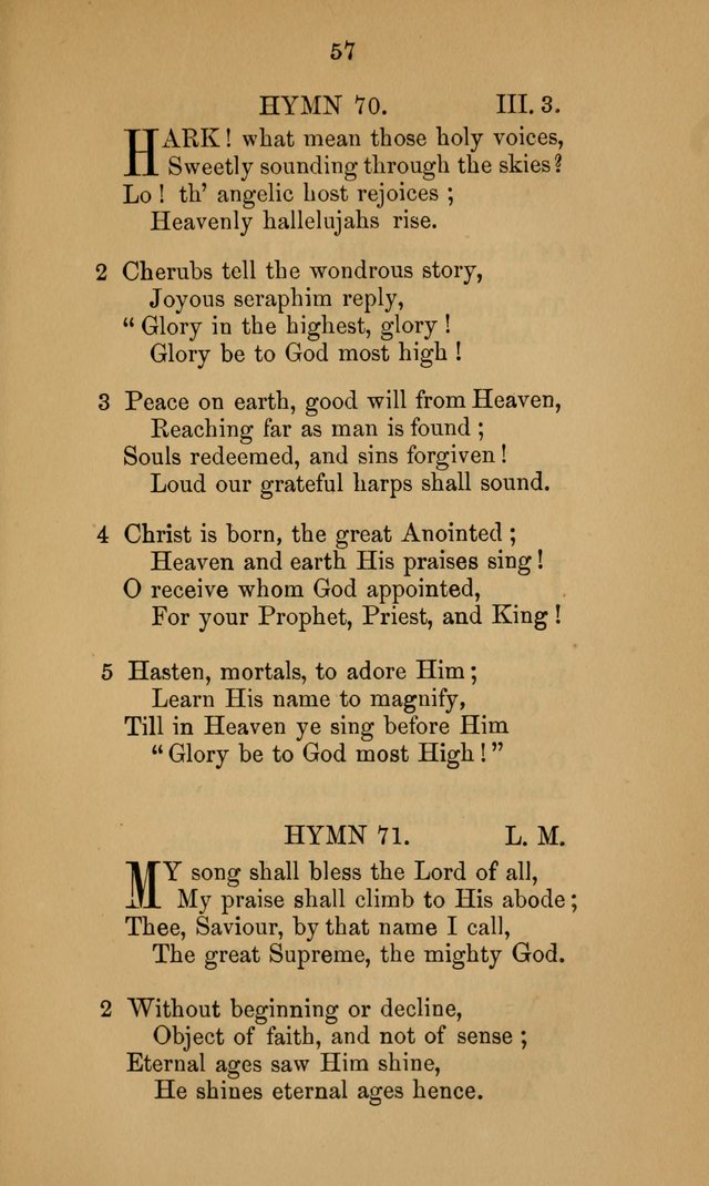 A Collection of Hymns page 57