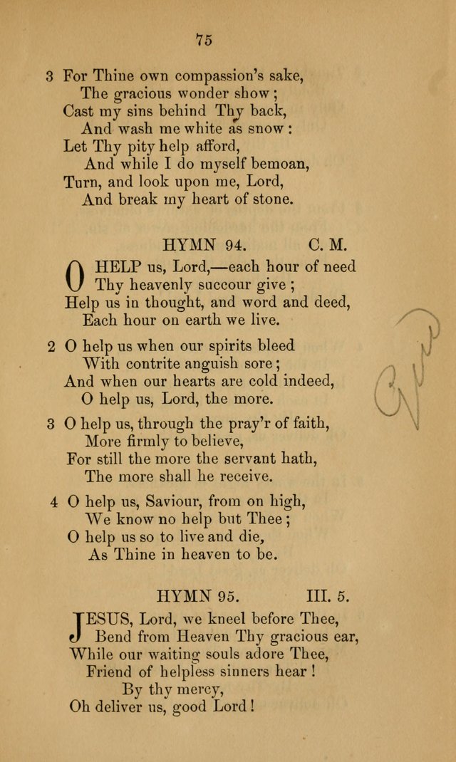 A Collection of Hymns page 75