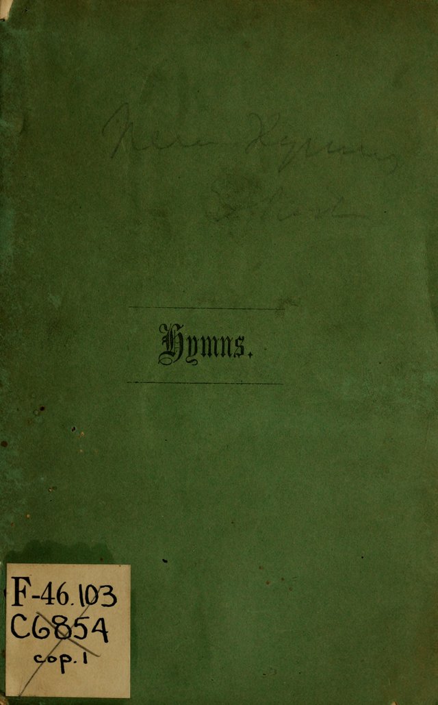 A Collection of Hymns page cover