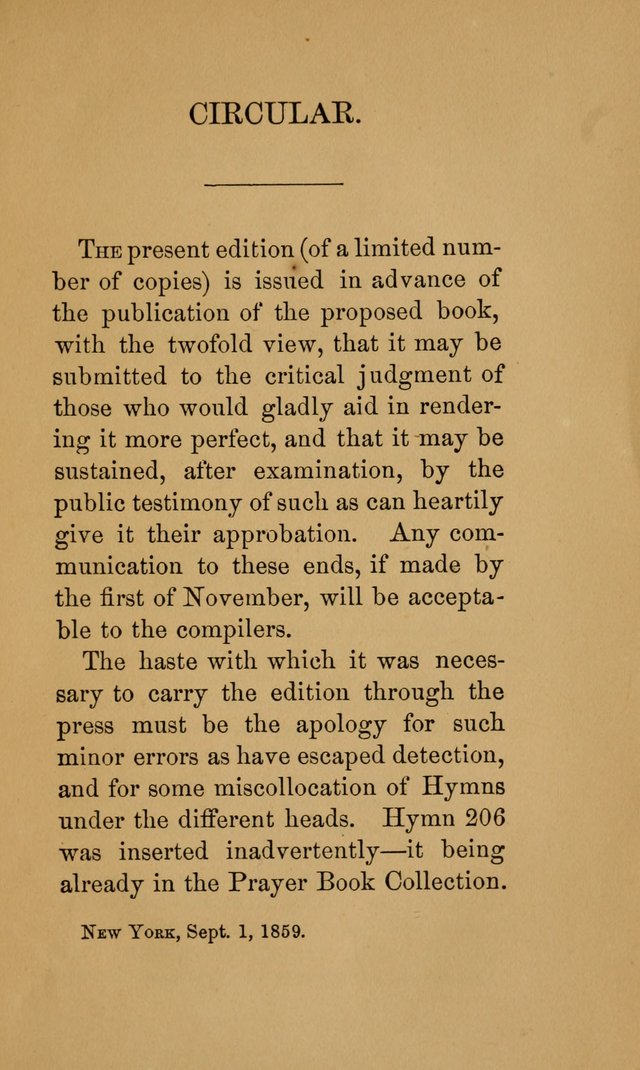 A Collection of Hymns page viii