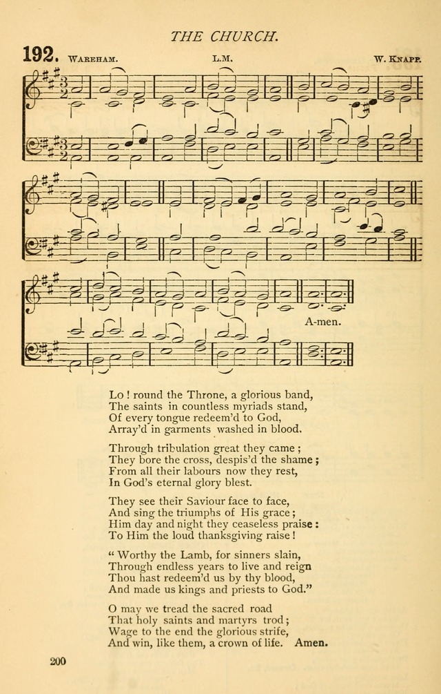 Church Hymnal page 200