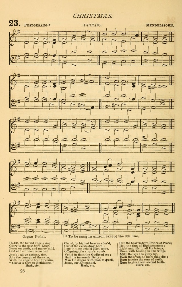 Church Hymnal page 28