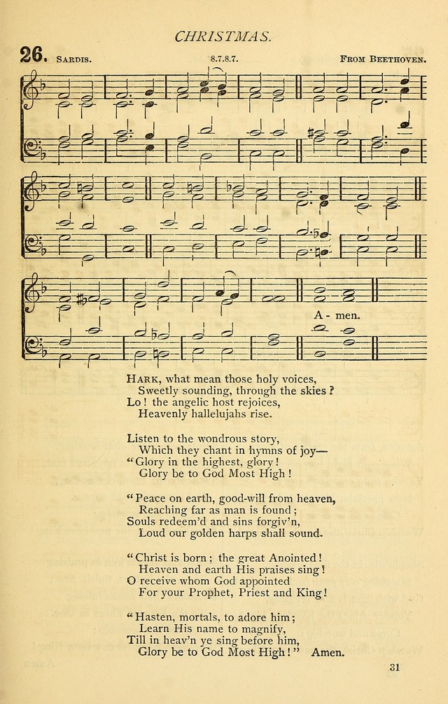 Church Hymnal page 31