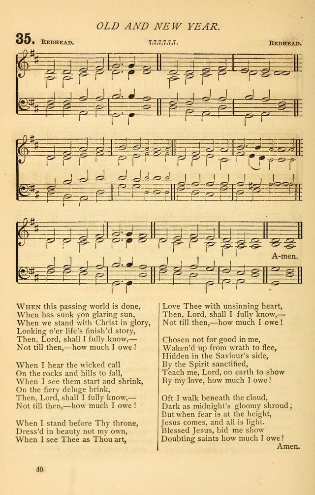 Church Hymnal page 40