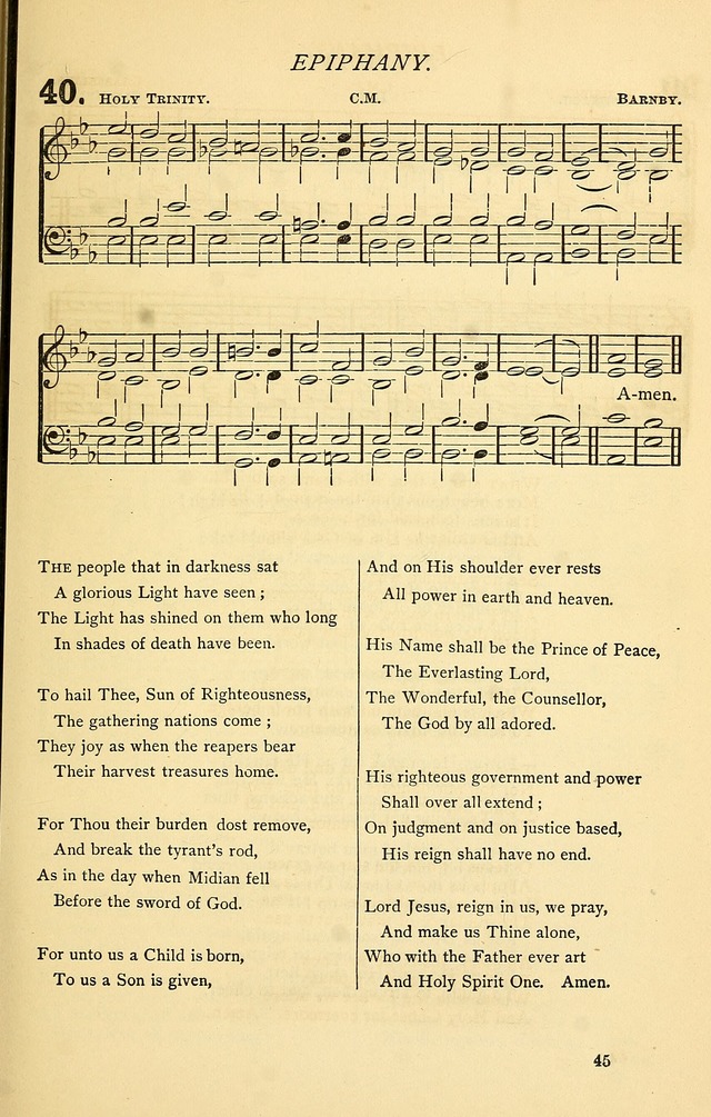 Church Hymnal page 45