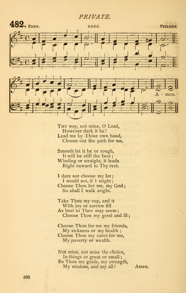 Church Hymnal page 500