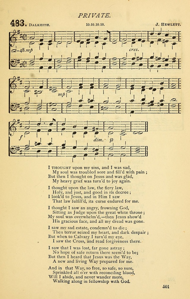 Church Hymnal page 501