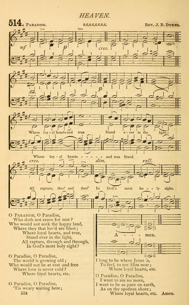 Church Hymnal page 534