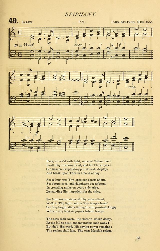 Church Hymnal page 55