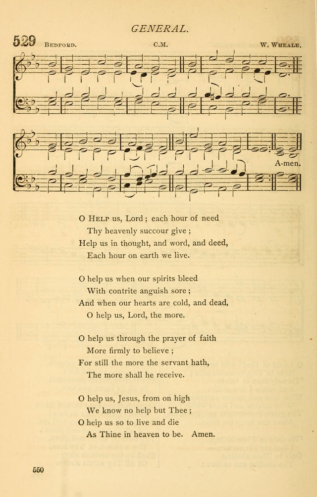 Church Hymnal page 550