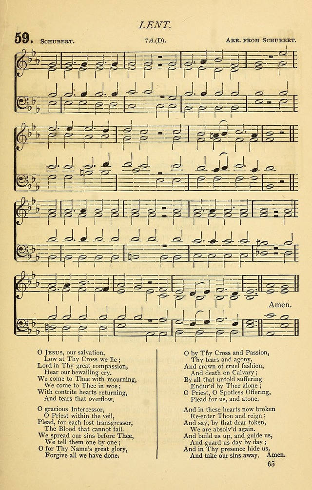 Church Hymnal page 65