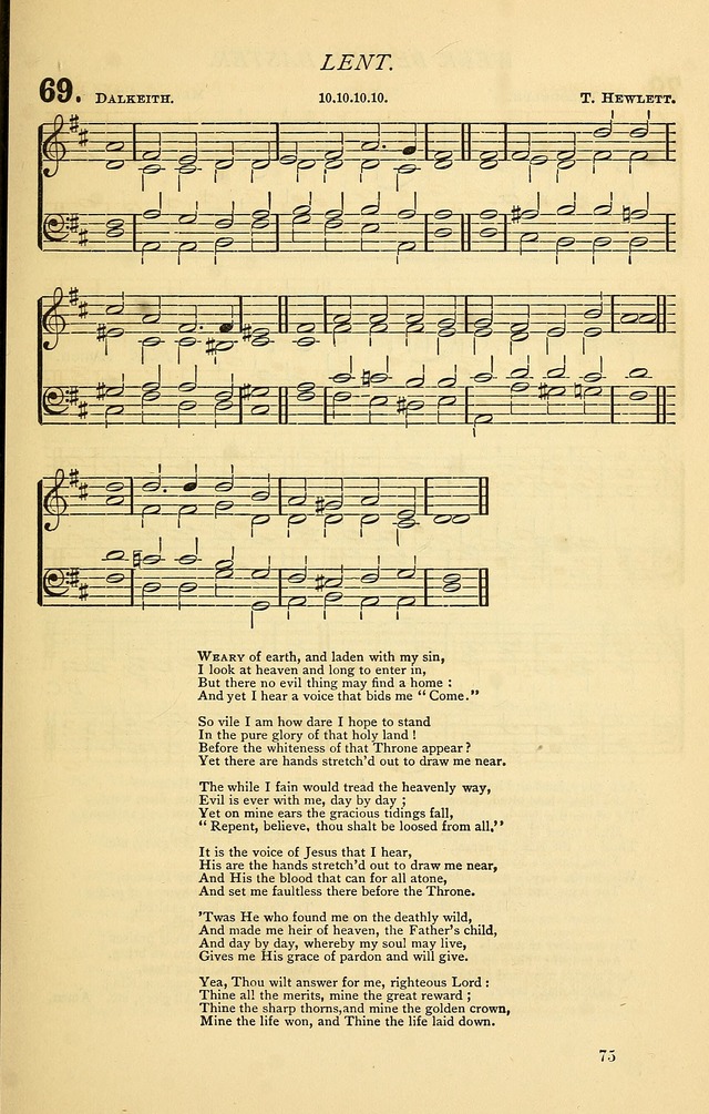 Church Hymnal page 75