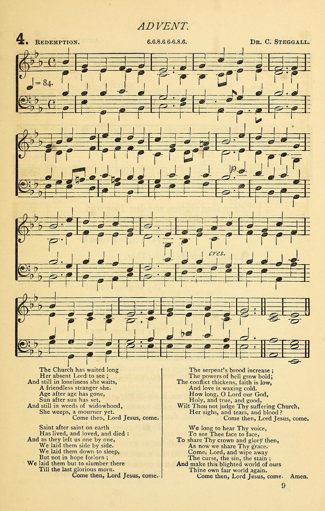 Church Hymnal page 9