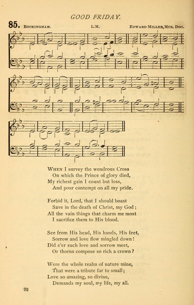 Church Hymnal page 92