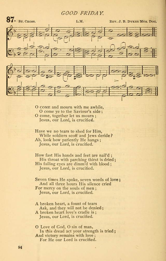 Church Hymnal page 94