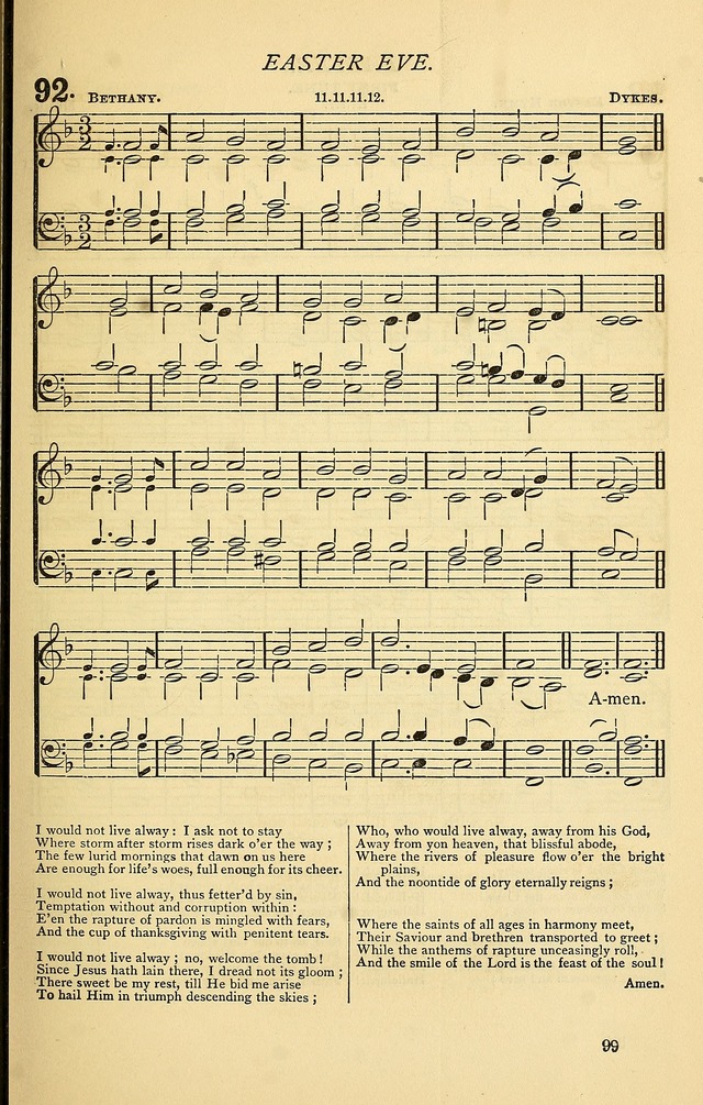 Church Hymnal page 99