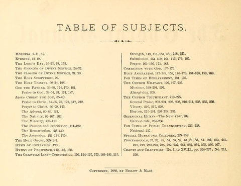 The Choral Hymnal page vii