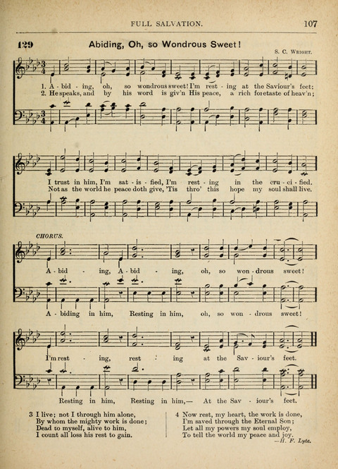 The Canadian Hymnal: a collection of hymns and music for Sunday schools, Epworth leagues, prayer and praise meetings, family circles, etc. (Revised and enlarged) page 107