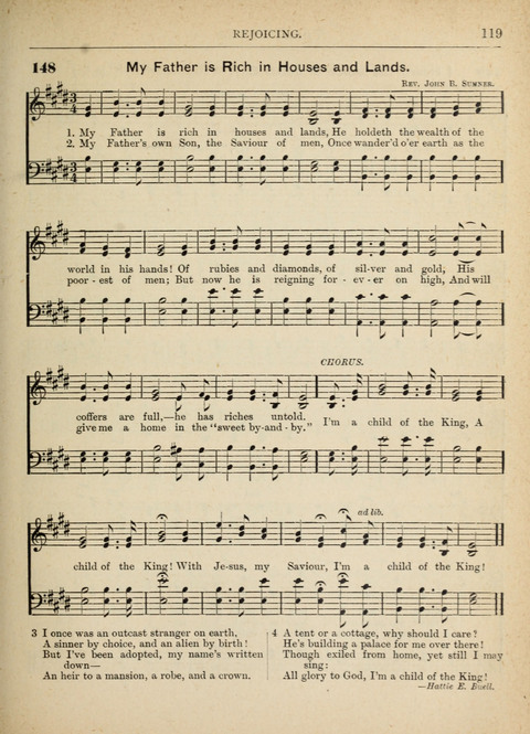 The Canadian Hymnal: a collection of hymns and music for Sunday schools, Epworth leagues, prayer and praise meetings, family circles, etc. (Revised and enlarged) page 119