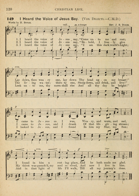 The Canadian Hymnal: a collection of hymns and music for Sunday schools, Epworth leagues, prayer and praise meetings, family circles, etc. (Revised and enlarged) page 120