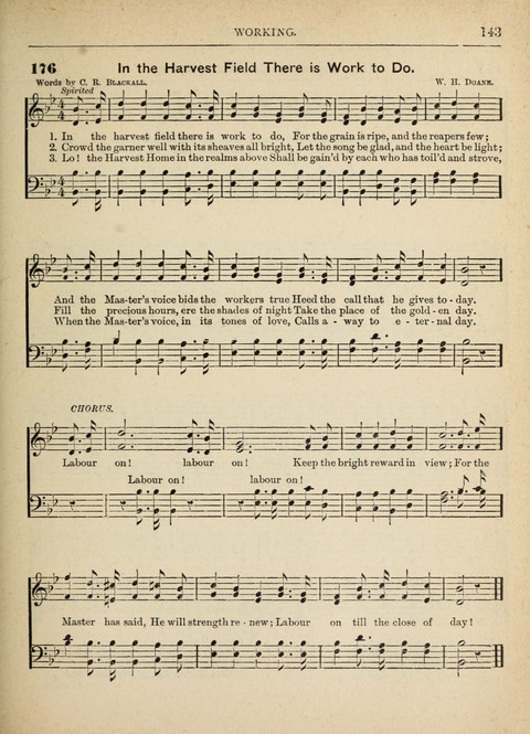 The Canadian Hymnal: a collection of hymns and music for Sunday schools, Epworth leagues, prayer and praise meetings, family circles, etc. (Revised and enlarged) page 143