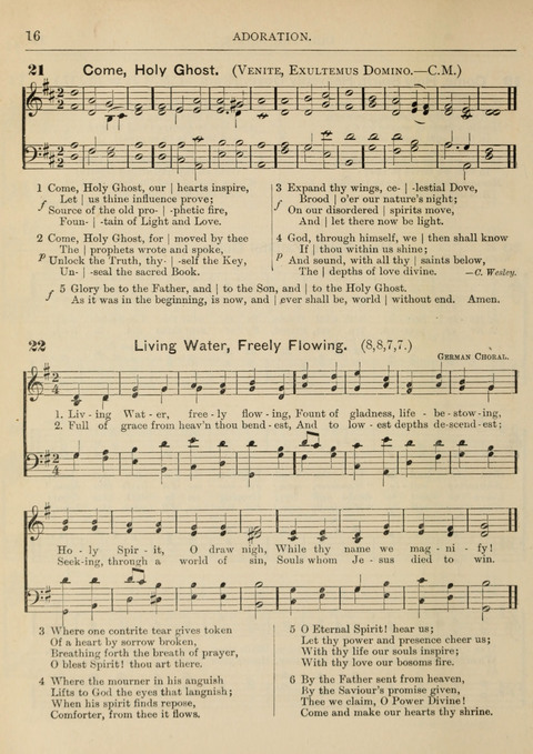 The Canadian Hymnal: a collection of hymns and music for Sunday schools, Epworth leagues, prayer and praise meetings, family circles, etc. (Revised and enlarged) page 16