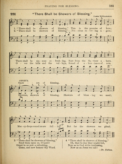 The Canadian Hymnal: a collection of hymns and music for Sunday schools, Epworth leagues, prayer and praise meetings, family circles, etc. (Revised and enlarged) page 181